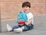 Liderpapel Mochila preescolar de peluche infantil tiburón 260x100x240 mm