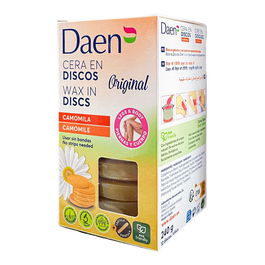 Daen Cera Depilatoria 12 Pastillas Camomila con Espátula para Usar sin Bandas