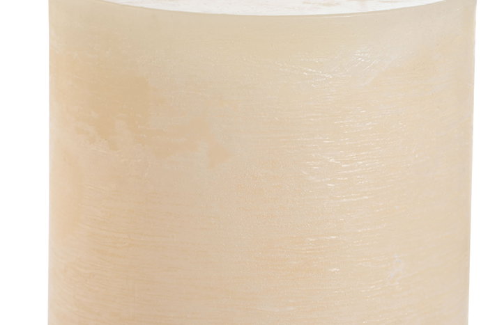 DKD Home Decor Vela de Cera de Parafina Crema 12x12x12 1180g (Pack de 9)