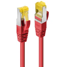 Lindy 47296 Cable de Red Ethernet Cat7 S/FTP (S-STP), 5 Metros, Color Rojo, Conectores RJ-45 Macho