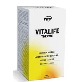 PWD NUTRITION Vitalife Thermo 60 Cápsulas - Complemento Multivitamínico Activador del Metabolismo y Termogénico para Control de Grasa