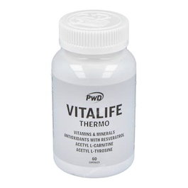 PWD NUTRITION Vitalife Thermo 60 Cápsulas - Complemento Multivitamínico Activador del Metabolismo y Termogénico para Control de Grasa