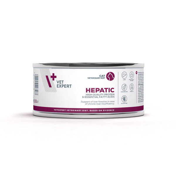 VET EXPERT VET Hepatic Cat Lata 6 x 100 g VET EXPERT VET Hepatic Cat Lata 6 x 100 g