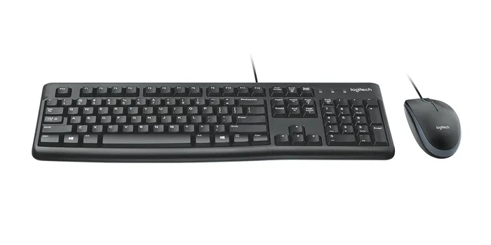Logitech MK120 Combo de Teclado QWERTZ y Ratón Óptico Negro Logitech MK120 Combo de Teclado QWERTZ y Ratón Óptico Negro