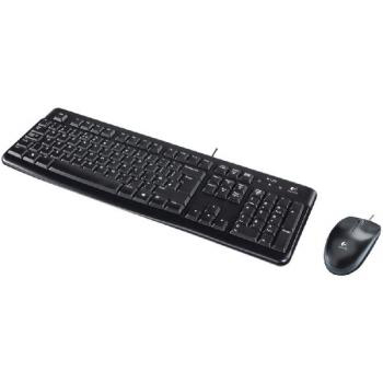 Logitech MK120 Combo de Teclado QWERTZ y Ratón Óptico Negro Logitech MK120 Combo de Teclado QWERTZ y Ratón Óptico Negro