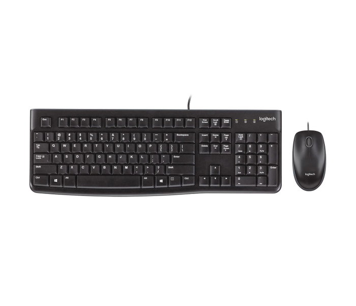 Logitech MK120 Desktop, Teclado QWERTZ Alemán y Ratón Óptico, Negro Logitech MK120 Desktop, Teclado QWERTZ Alemán y Ratón Óptico, Negro