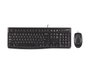 Logitech MK120 Desktop, Teclado QWERTZ Alemán y Ratón Óptico, Negro