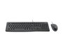 Logitech MK120 Desktop, Teclado QWERTZ Alemán y Ratón Óptico, Negro