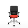 PIQUERAS Y CRESPO Silla de oficina Zulema Naranja oscuro/Negro