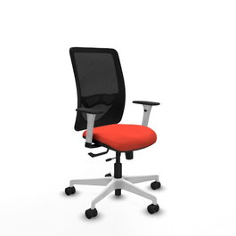 PIQUERAS Y CRESPO Silla de oficina Zulema Naranja oscuro/Negro