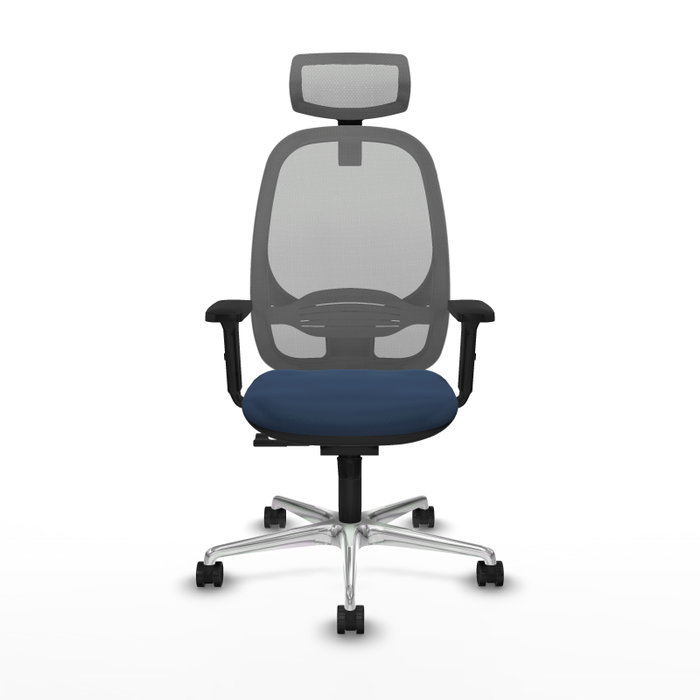 PIQUERAS Y CRESPO Silla de oficina Cilanco con mecanismo Sincro, Azul marino y Gris PIQUERAS Y CRESPO Silla de oficina Cilanco con mecanismo Sincro, Azul marino y Gris