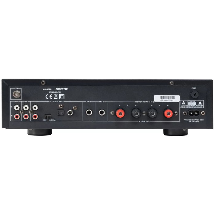 Fonestar AS-6060 Amplificador estéreo Hi-Fi Bluetooth/USB/FM