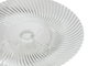 DKD Home Decor Plato de Cristal Transparente Rayado 20,5x20,5x7,5 cm