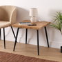 Versa Mesa Arama 60x60 cm - Mesa de comedor en madera MDF, metal y PVC