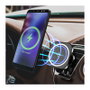 LogiLink Cargador inalámbrico para coche con soporte para smartphone 15W