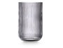 Vivalto Vaso Gris de Vidrio con Rayas 430 ml 7,9 x 12,8 x 7,9 cm (Set de 24)