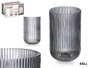 Vivalto Vaso Gris de Vidrio con Rayas 430 ml 7,9 x 12,8 x 7,9 cm (Set de 24)