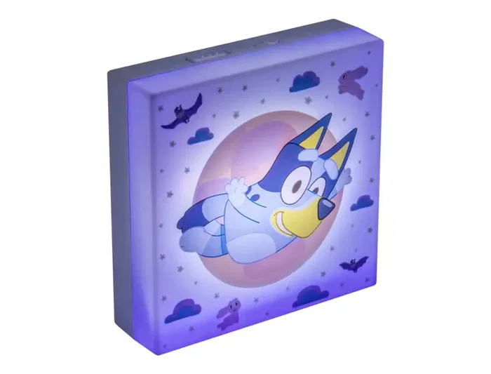 Wondee Lampara Bluey Cuadro, Luz Nocturna Adhesiva con Sensor y 3 Niveles de Brillo, 10 cm Wondee Lampara Bluey Cuadro, Luz Nocturna Adhesiva con Sensor y 3 Niveles de Brillo, 10 cm