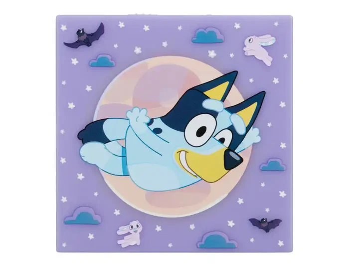 Wondee Lampara Bluey Cuadro, Luz Nocturna Adhesiva con Sensor y 3 Niveles de Brillo, 10 cm Wondee Lampara Bluey Cuadro, Luz Nocturna Adhesiva con Sensor y 3 Niveles de Brillo, 10 cm