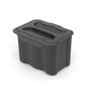 Emuca Contenedor de reciclaje Recycle 5L gris antracita