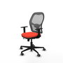 PIQUERAS Y CRESPO Silla de oficina Jorquera con mecanismo Sincro/Traslack, Naranja y Gris