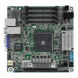 ASRock X570D4I-2T Placa Base mini-ITX Socket AM4, Chipset AMD X570, 10Gb Ethernet, 64 GB DDR4 SO-DIMM