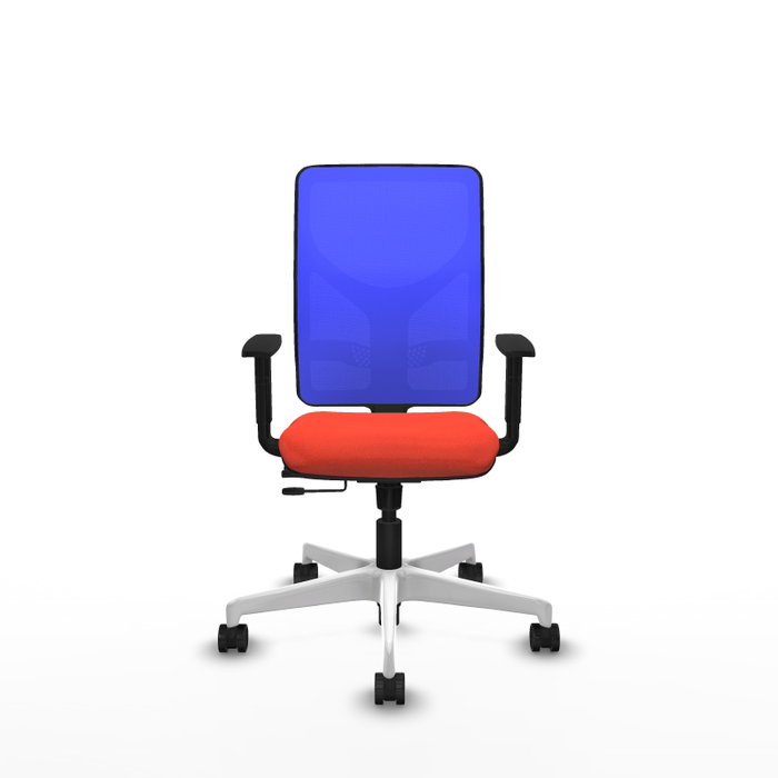 PIQUERAS Y CRESPO Silla de oficina Motilla con mecanismo Sincro/Traslack, Naranja oscuro y Azul PIQUERAS Y CRESPO Silla de oficina Motilla con mecanismo Sincro/Traslack, Naranja oscuro y Azul
