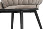 DKD Home Decor Silla de Poliéster y Metal Beige