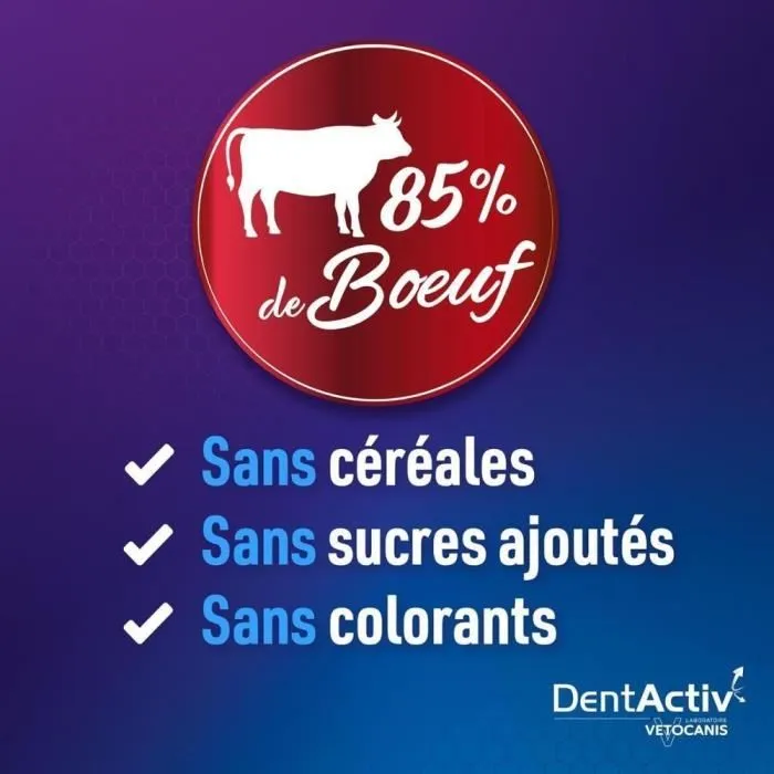 Vetocanis DentActiv 10 Barritas Higiene Bucal Carne de Res para Gatos Vetocanis DentActiv 10 Barritas Higiene Bucal Carne de Res para Gatos