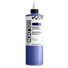 Golden High Flow Colores Acrílicos Thalo Azul (Verde) 473 ml