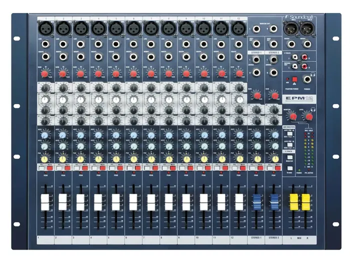 SOUNDCRAFT EPM 12 Mesa de Mezclas Compacta con 12 Canales y Conectividad XLR