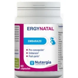 Nutergia Ergynatal 60 Cápsulas | Complejo Vitaminas y Minerales para Mujer en Embarazo, Preconcepción y Lactancia | Vitamina B9 y B12 Metiladas | Vegano