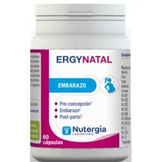 Nutergia Ergynatal 60 Cápsulas | Complejo Vitaminas y Minerales para Mujer en Embarazo, Preconcepción y Lactancia | Vitamina B9 y B12 Metiladas | Vegano Nutergia Ergynatal 60 Cápsulas | Complejo Vitaminas y Minerales para Mujer en Embarazo, Preconcepción y Lactancia | Vitamina B9 y B12 Metiladas | Vegano
