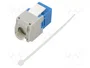 GOOBAY Módulo RJ45 Keystone Cat 6a Azul