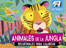 PICARONA, Animales de la jungla (Recortables 3D)