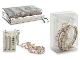 Giftdecor Tira Adhesiva LED Blanca 100 cm (Set de 30)