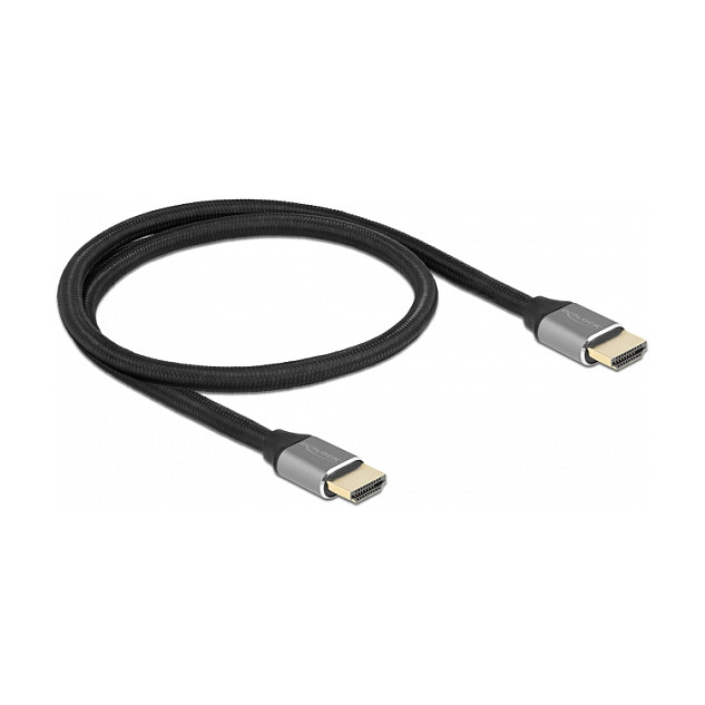 DeLOCK Cable HDMI Ultra High Speed 8K 60 Hz 48 Gbps, 0,5 m, Gris
