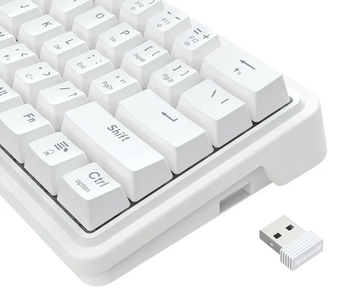 Redragon Draconic V2 K730W-RGB-PRO Teclado Mecánico Inalámbrico Gaming Blanco Layout Polaco Redragon Draconic V2 K730W-RGB-PRO Teclado Mecánico Inalámbrico Gaming Blanco Layout Polaco