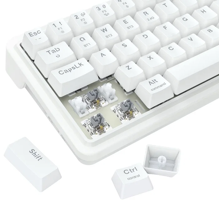 Redragon Draconic V2 K730W-RGB-PRO Teclado Mecánico Inalámbrico Gaming Blanco Layout Polaco Redragon Draconic V2 K730W-RGB-PRO Teclado Mecánico Inalámbrico Gaming Blanco Layout Polaco