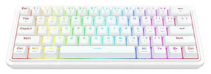 Redragon Draconic V2 K730W-RGB-PRO Teclado Mecánico Inalámbrico Gaming Blanco Layout Polaco Redragon Draconic V2 K730W-RGB-PRO Teclado Mecánico Inalámbrico Gaming Blanco Layout Polaco