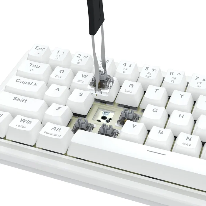 Redragon Draconic V2 K730W-RGB-PRO Teclado Mecánico Inalámbrico Gaming Blanco Layout Polaco Redragon Draconic V2 K730W-RGB-PRO Teclado Mecánico Inalámbrico Gaming Blanco Layout Polaco