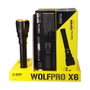 EDM Wolfpro X6 Linterna Led Táctica Largo Alcance, 10000 lm Zoom, Cuerpo Aluminio, USB-C, Power Bank, Batería 21700 4000 mAh, 4 Modos de Luz, IPX4