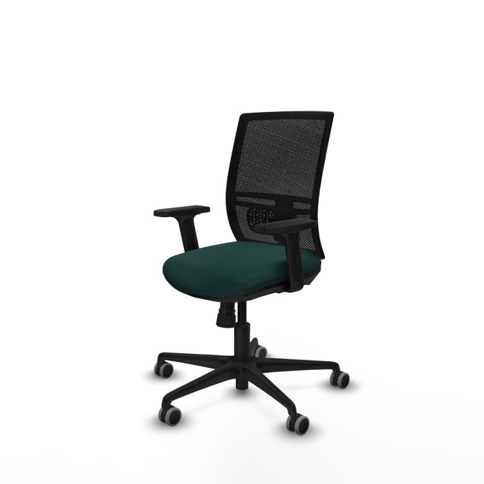 PIQUERAS Y CRESPO Silla de oficina Yunquera Verde botella con mecanismo Sincro PIQUERAS Y CRESPO Silla de oficina Yunquera Verde botella con mecanismo Sincro