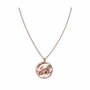 Rosefield Iggy Textured coin necklace rosegold