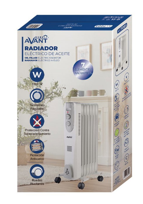 AVANT Radiador de aceite Avant 7 elementos 1500W