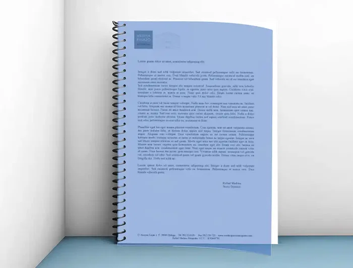Liderpapel Tapa encuadernacion polipropileno A4 0.5 mm Azul translucido paquete de 100 unidades