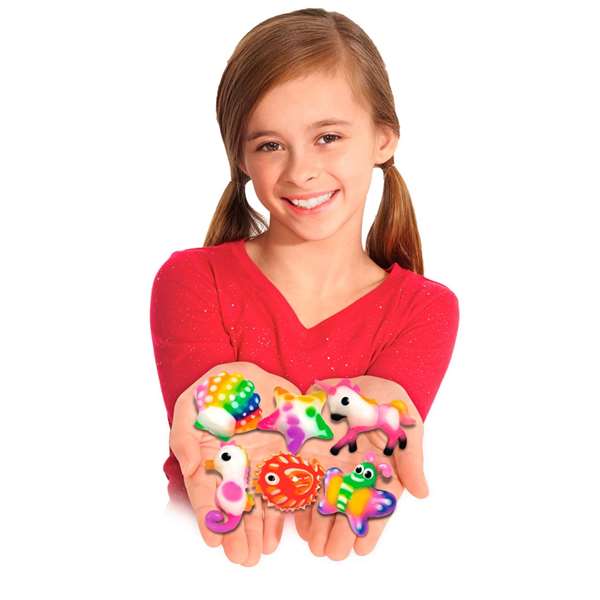 Smoby Aqua Gelz Set Deluxe con 9 Botes de Colores, 6 Moldes, 6 Sobres de Mezcla y Bol