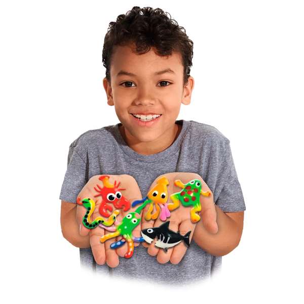 Smoby Aqua Gelz Set Deluxe con 9 Botes de Colores, 6 Moldes, 6 Sobres de Mezcla y Bol