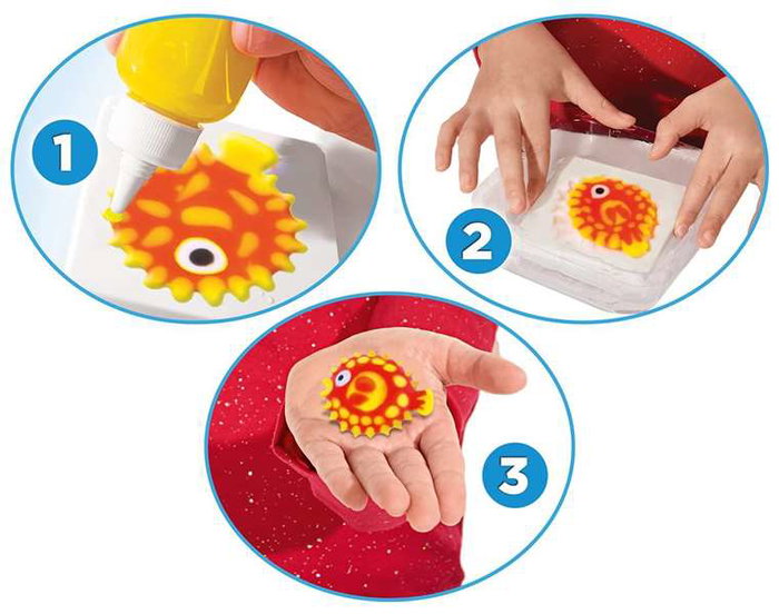 Smoby Aqua Gelz Set Deluxe con 9 Botes de Colores, 6 Moldes, 6 Sobres de Mezcla y Bol