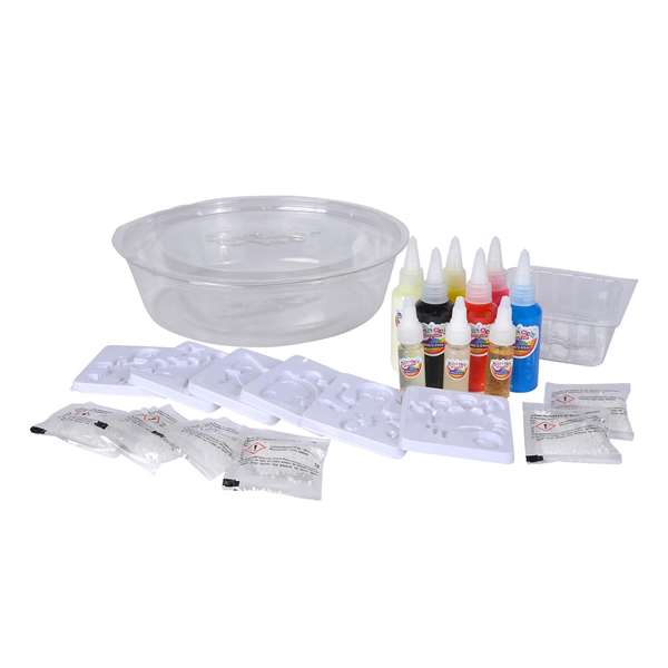Smoby Aqua Gelz Set Deluxe con 9 Botes de Colores, 6 Moldes, 6 Sobres de Mezcla y Bol